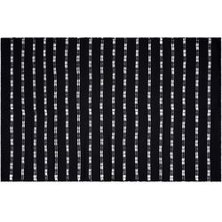Koberec prošívaná černá, 120 x 180 cm