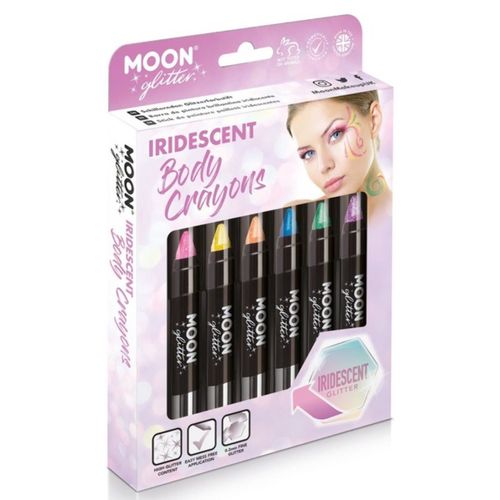 Pastelky tělové duhové Moon Glitter Iridescent, mix barev