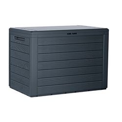 Zahradní úložný box Woodebox antracit, 190 l, 78 cm