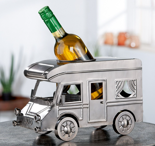 Kovový držák lahví karavan "Wohnmobil"