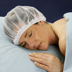 čepice na spaní bílá, 2 ks