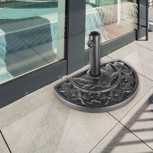 Stojan na slunečník půlkruhový