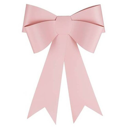 Dekorativní mašle růžová 55x71cm