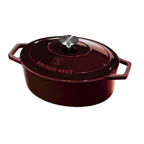Berlinger Haus Litinový hrnec s poklicí Burgundy Line, 30 cm