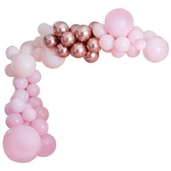 Sada balónků pro balónkový oblouk růžová/Rose Gold 200 ks