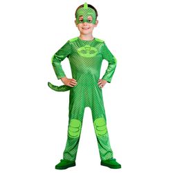 Kostým dětský PJ Masks - Gekko 3-4 roky ( 104 cm )