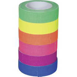 Pásky lepící neonové 5 m 6 ks