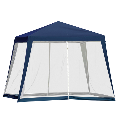 Zahradní altán s moskytiérou modrý 3 x 3 m 84C-090BU