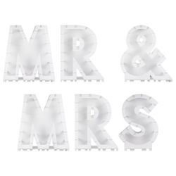 Formy na balónkovou mozaiku Mr & Mrs
