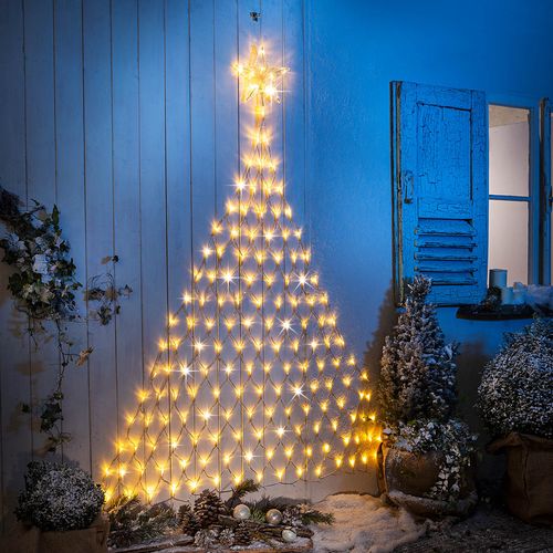 Led světelná dekorace na zeď jedle