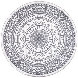 Dakls Kusový koberec Mandala šedá, 82 cm