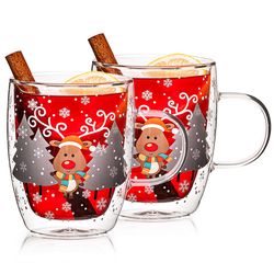 4Home Termo sklenice Mug Reindeer Hot&Cool 270ml, 2 ks