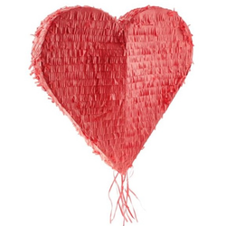 Piňata Srdce červené 45x45cm