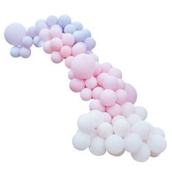SADA balónků na balónkový oblouk Deluxe růžová/lila 200ks