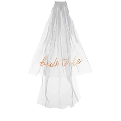Závoj bílý Bride to Be 63 cm