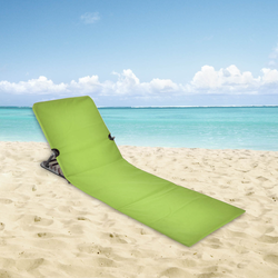 Skládací plážové lehátko, zelené