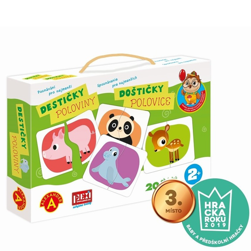 Hra vzdělávací, Poznávání pro nejmenší - Destičky-Poloviny