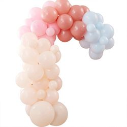 Sada balónků na balónkový oblouk Muted pastel