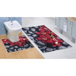 Bellatex Koupelnová předložka Orchidea 3D, 60 x 100 + 60 x 50 cm