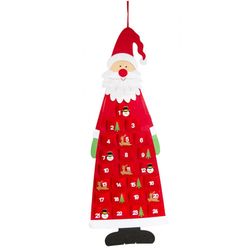 ADVENTNÍ kalendář Santa s kapsičkami 117x43cm