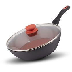 Lamart LT1203 pánev s poklicí Terracota, 28 cm
