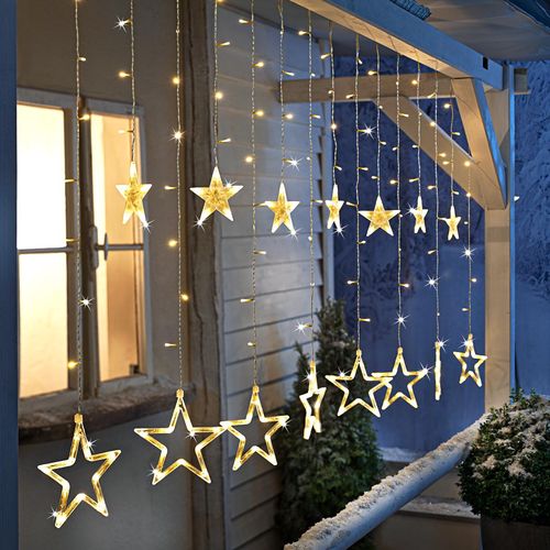 Led velkoplošný venkovní závěs hvězdy. 3,9 m