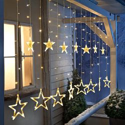Led velkoplošný venkovní závěs hvězdy. 3,9 m