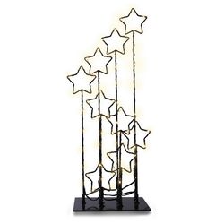 DecoKing Vánoční LED dekorace s hvězdami, 16 cm